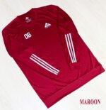 China Mash Fabric Full sleeve T-shirt Maroon