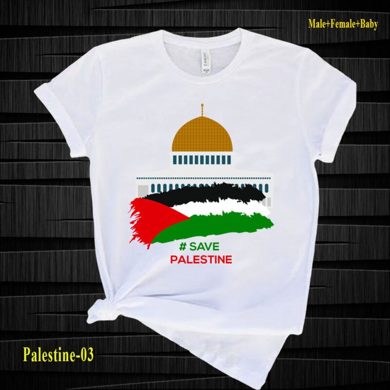 Save Palestine white t-shirt