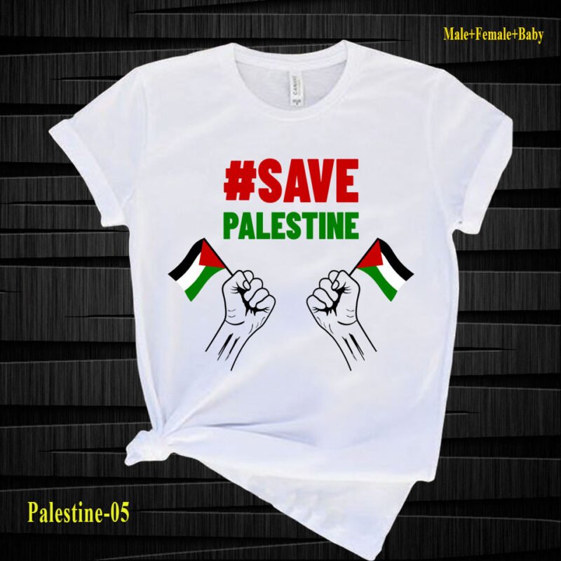 Palestine white t-shirt