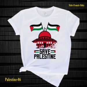Save Palestine white t-shirt
