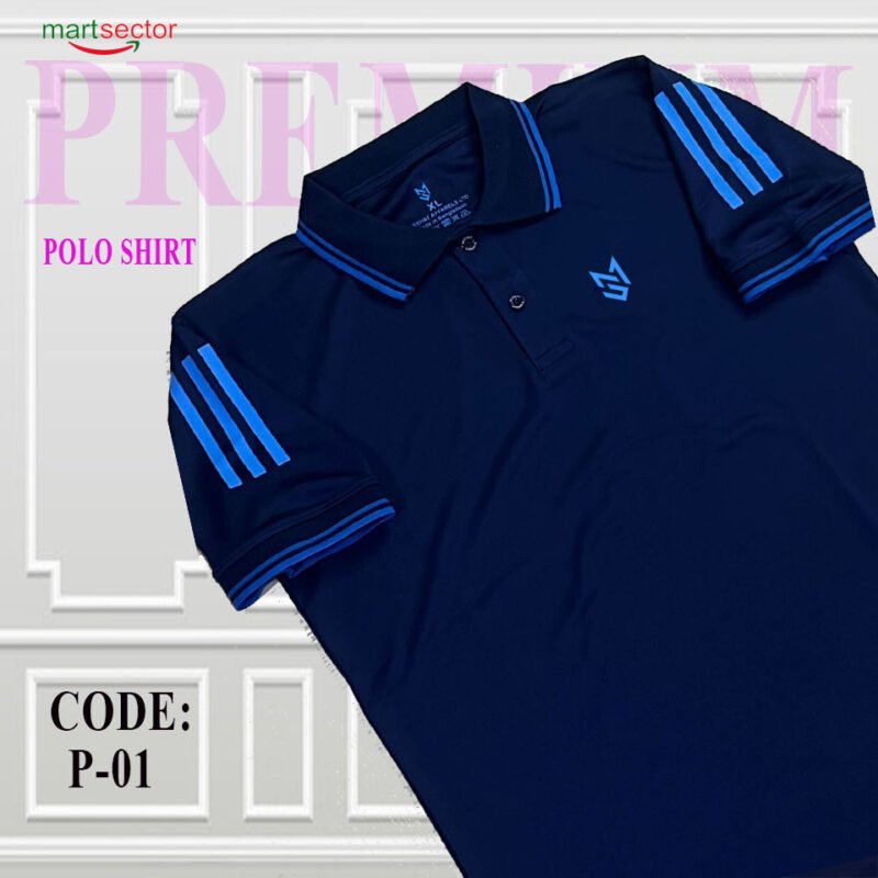 China Mash Polo T-shirt –Navy Blue