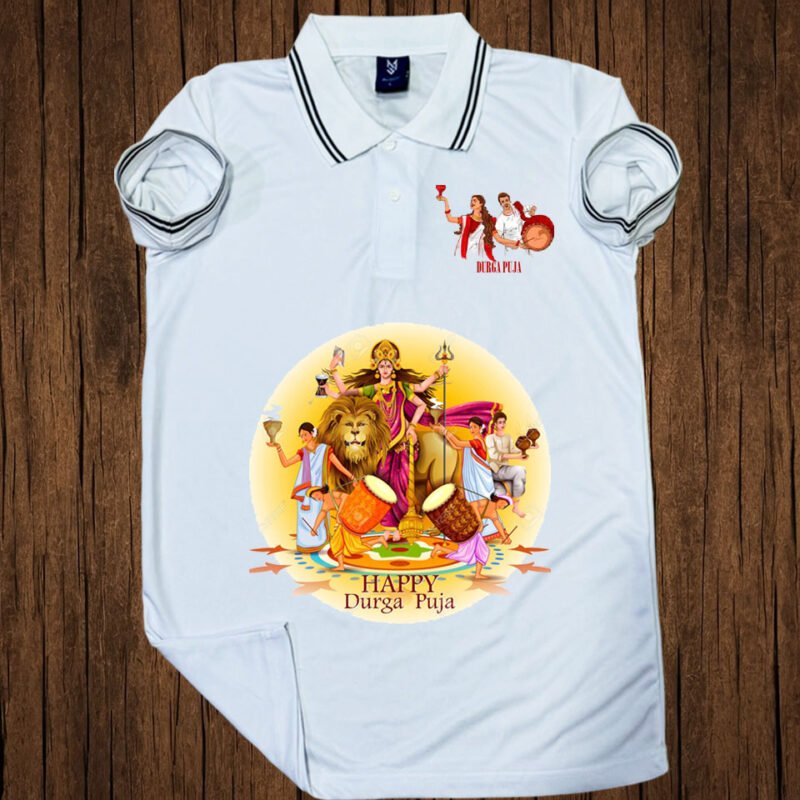 Durga Puja Classic Polo T-shirt