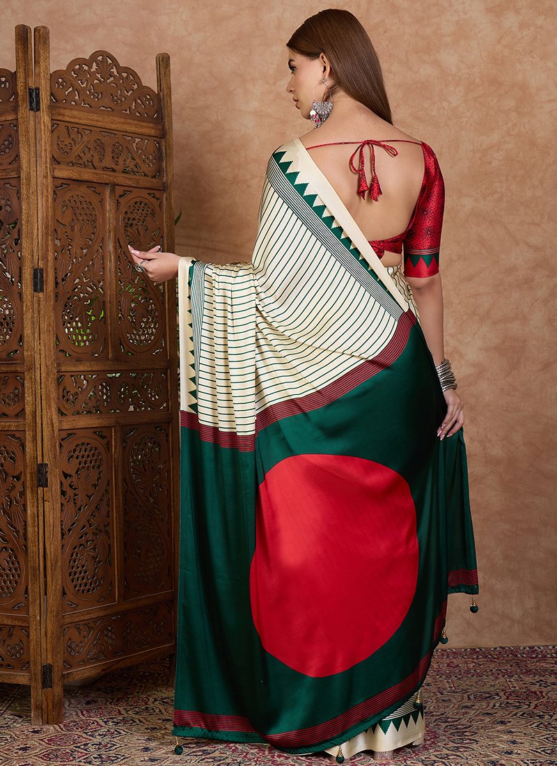 GREEN-SEMI-MODAL-Casual-Wear-Printed-Work-Saree-25002(5)